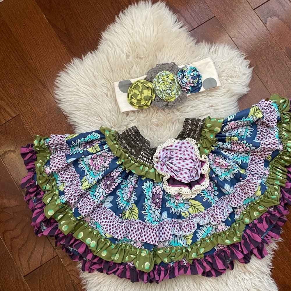 Mustard Pie Skirt with matching headband